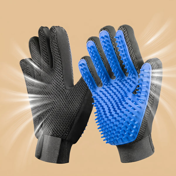 Pet Hair Remover & Massage Brush Glove